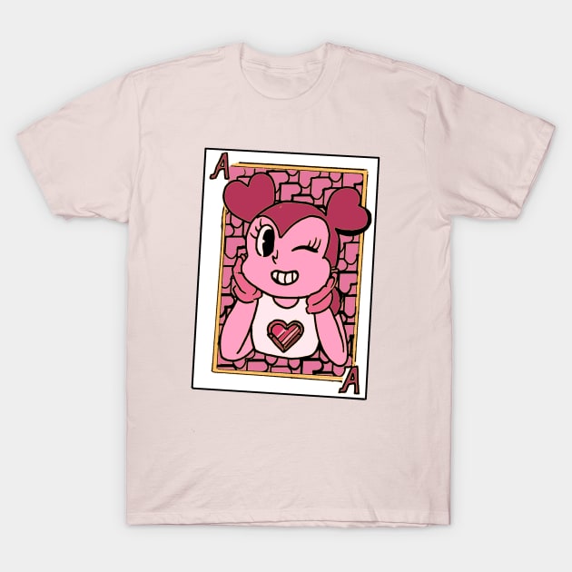 ace of hearts T-Shirt by inkpocket
